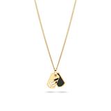 Men's Dog Tag Engraving Chain In Stainless Steel, Ip Gold