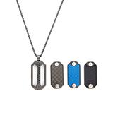 Stainless Steel Necklace Besar For Men With Dog Tag, 3 In 1