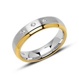 Ring For Ladies Made Of 925 Silver Gold-Plated With Zirconia