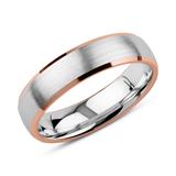 Engravable Men's Ring Made Of 925 Silver, Rose Gold-Plated