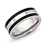 Stainless Steel Ring Ionized Zirconia 7mm