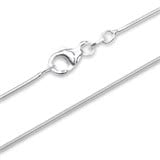 Sterling Silver Chain: Snake Chain Silver 0,8mm