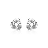 Ear Studs Knot For Ladies In Sterling Silver