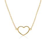 Heart Chain In Gold-Plated Sterling Silver