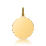 Sterling Silver Pendant Gold Plated Engravable