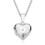 Sterling Heart-Shaped Silver Necklace With Locket