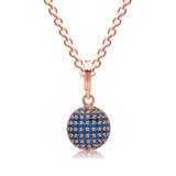 Rosegold-Plated Sterling Silver Necklace With Pendant