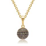 Yellow-Gold-Plated Silver Necklace With Pendant