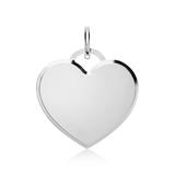 Noble Silver Heart-Shaped Pendant Sterling Silver