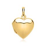 Sterling Silver Heart Locket Engravable Gold Plated