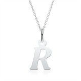 Character Necklace R Made Of Sterling Silver