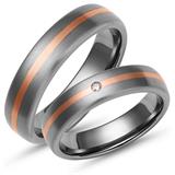 Wedding Rings Titanium Wedding Rings Gold Inlay