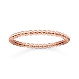 Dot Ring For Ladies Made Of Rose Gold-Plated 925 Silver