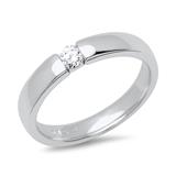14ct White Gold Engagement Ring With Diamond 0,1ct