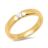 18ct Yellow Gold Engagement Ring Diamond Set 0,1ct