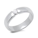 14ct White Gold Engagement Ring With Diamond 0,25ct