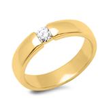 Engagement Ring 18ct Yellow Gold With Diamond 0,25ct