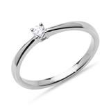 Engagement Ring 0,10ct Diamond 14ct White Gold