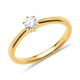 Engagement Ring 0,25ct 14ct Gold Diamond