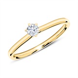 14ct Gold Engagement Ring With Diamond 0,15 ct.