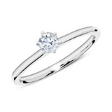 14ct White Gold Engagement Ring With Diamond 0,25 ct.