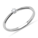 Ring 750er White Gold 18 Carat Gold Plated Silver Womens Mens r2850l