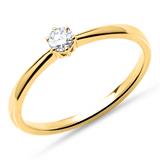 Engagement Ring In 18ct Gold With Diamond 0,15 ct.