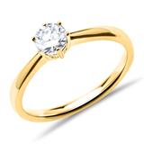 18ct Gold Engagement Ring With Diamond 0,50 ct.