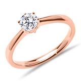 Engagement Ring In 18K Rose Gold With Lab-Grown Brilliant-Cut Diamond