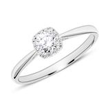 14ct White Gold Engagement Ring With Diamonds