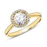 Verlovingsring In 14 Karaat Goud Met Diamanten