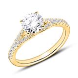 18ct Gold Engagement Ring Set With Diamonds