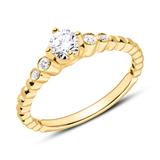 18ct Gold Ring With Diamonds