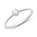 18ct White Gold Engagement Ring With Diamond