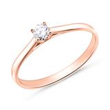 Engagement Ring In 18ct Rose Gold With Diamond