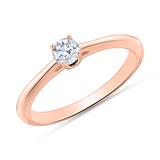 18ct Rose Gold Engagement Ring With Diamond
