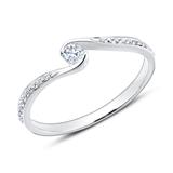 18-Karaats Witgouden Diamanten Ring