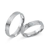 White Gold 8ct Wedding Rings With Diamond