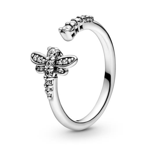 Ring Libelle für Damen aus 925er Silber mit Zirkonia
