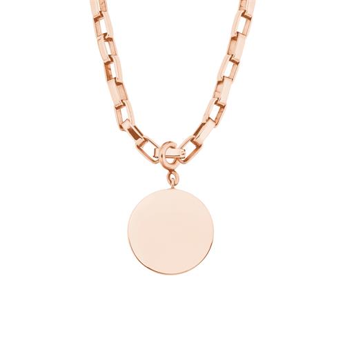 Halskette für Damen aus Edelstahl, IP rosé