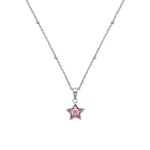 Sternkette aus 925er Silber für Mädchen, Zirkonia
