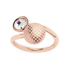 1004711400004 - Rosévergoldeter Edelstahl Ring Delicato für Damen