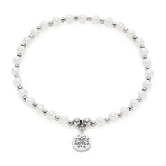 Pelena Armband für Damen aus Edelstahl mit Perlen