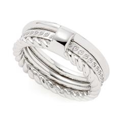 1005130800000 - Damen Ringset Mascha aus Edelstahl mit Zirkonia