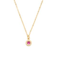 Isa summer graveerbaar collier, edelstaal met glassteen, IP goud