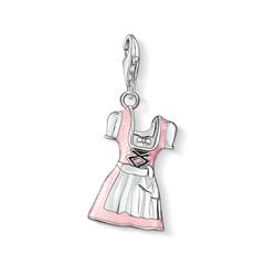 9120700963243 - Damen Charm-Anhänger Dirndl aus Sterlingsilber Emaille