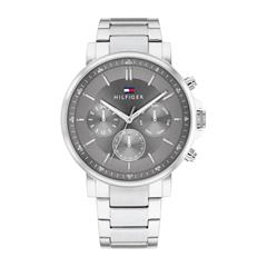 7613272571487 - Multifunktionsuhr TOMMY HILFIGER Tyson Armbanduhren silberfarben Herren Hochzeitsmode Quarzuhr Armbanduhr Herrenuhr Datum 1224-Std-Anzeige analog