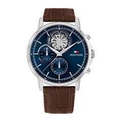 7613272588386 - Multifunktionsuhr TOMMY HILFIGER Stewart Armbanduhren braun (dunkelbraun) Herren Hochzeitsmode Quarzuhr Armbanduhr Herrenuhr Datum 1224-Std-Anzeige analog