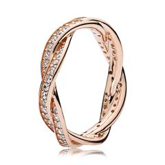 Ring Twist ROSE Zirkonia