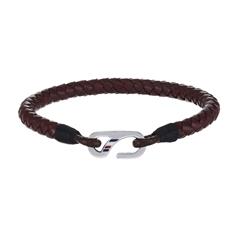 Herrenarmband Casual Core aus braunem Leder